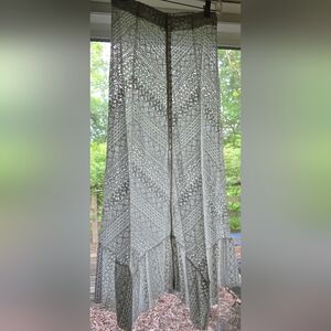 Free People Asymmetrical Skirt in Gray and White